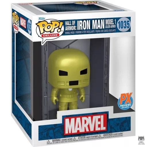 Figurine Funko POP Hall of Armor : Iron Man Model 1 Armure Dorée (Metallic) (Previews PX)