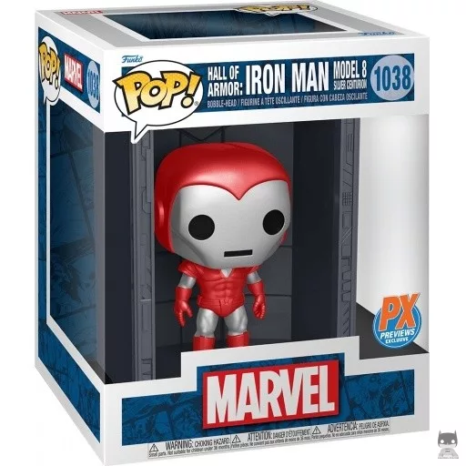 Figurine Funko POP Hall of Armor : Iron Man Model 8 Silver Centurion (Metallic) (Iron Man (Tony Stark))