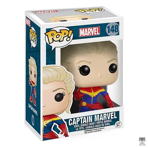 Figurine Funko POP Captain Marvel (Sans Masque) (Marvel Comics)