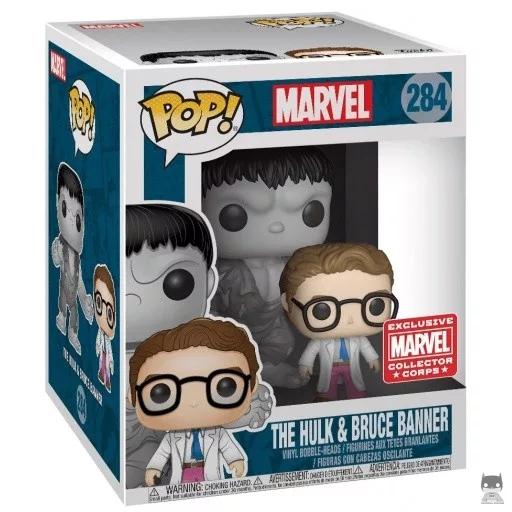 Figurine Funko POP Hulk Gris & Bruce Banner (Hulk (Bruce Banner))