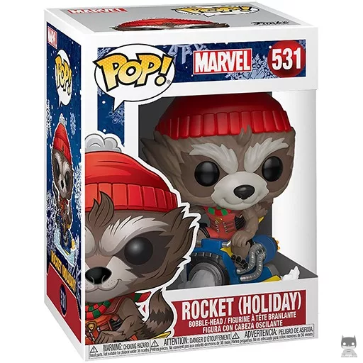 Figurine Funko POP Rocket (Noël) (Marvel Comics)