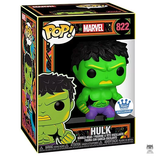Figurine Funko POP Hulk (Blacklight) (Marvel Comics)
