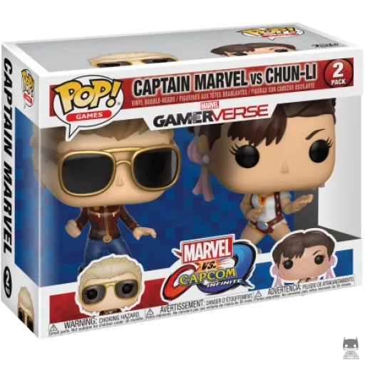 Figurine Funko POP Captain Marvel vs Chun-Li (Pop! Vinyl)