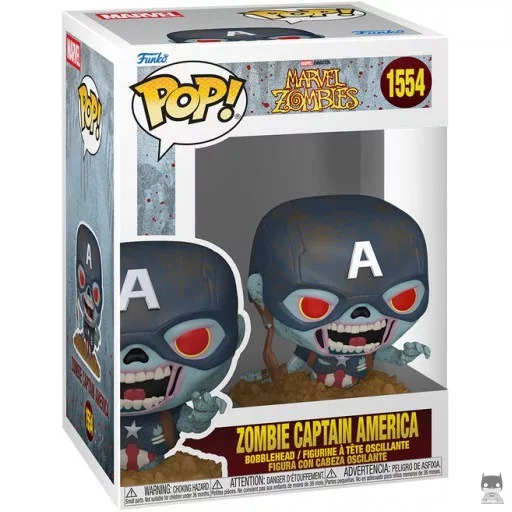 Figurine Funko POP Zombie Captain America (Bobble head)