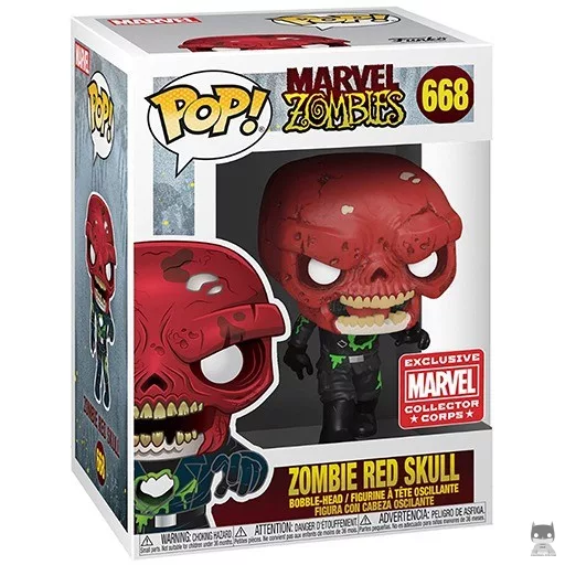 Figurine Funko POP Red Skull Zombie (Marvel Zombies)