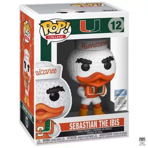 Figurine Funko POP Sebastian the Ibis (University of Miami) (Mascottes Universitaires)