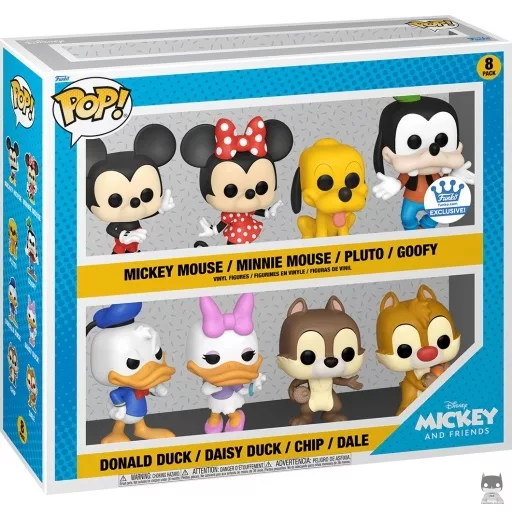 Figurine Funko POP Mickey Mouse, Minnie Mouse, Pluto, Dingo, Donald Duck, Daisy Duck, Tic & tac (Exclusive)