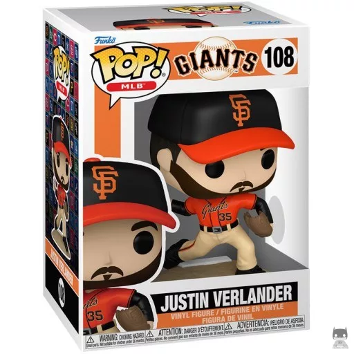 Figurine Funko POP Justin Verlander (MLB : Ligue Majeure de Baseball)