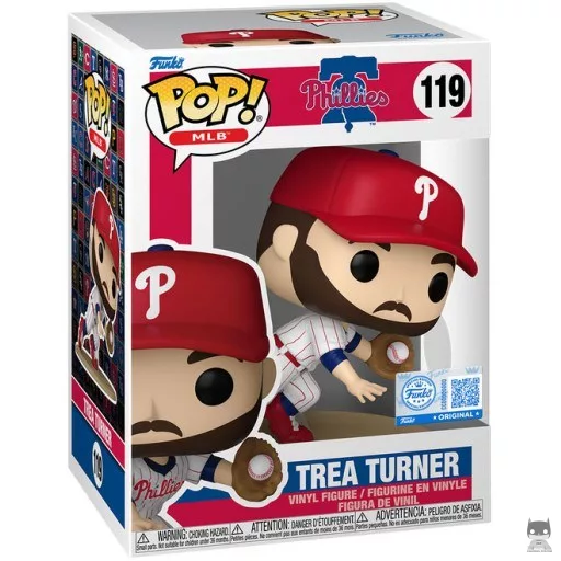 Figurine Funko POP Trea Turner (MLB : Ligue Majeure de Baseball)