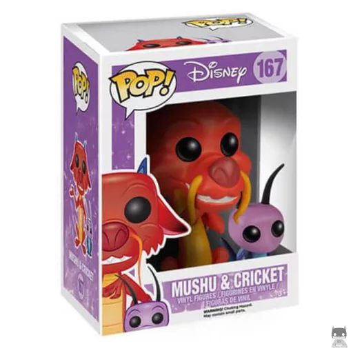 Figurine Funko POP Mushu avec Cricket (Mulan)