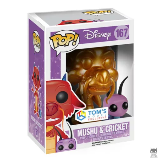 Figurine Funko POP Mushu avec Cricket (Metallic) (Pop! Vinyl)