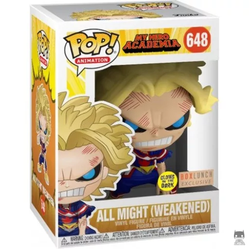 Figurine Funko POP All Might (Affaibli) (Glow in the Dark) (My Hero Academia)