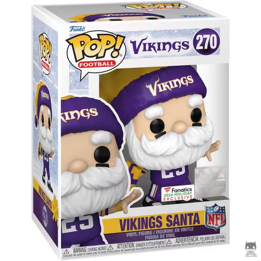 Figurine Funko POP Père Noël Minnesota Vikings (Exclusive)