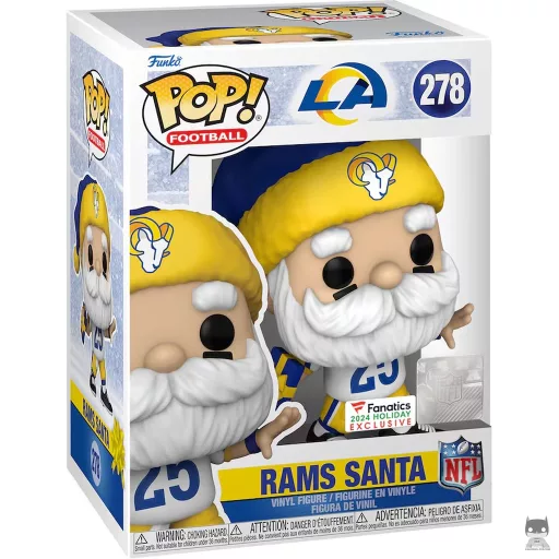 Figurine Funko POP Père Noël Los Angeles Rams (Exclusive)