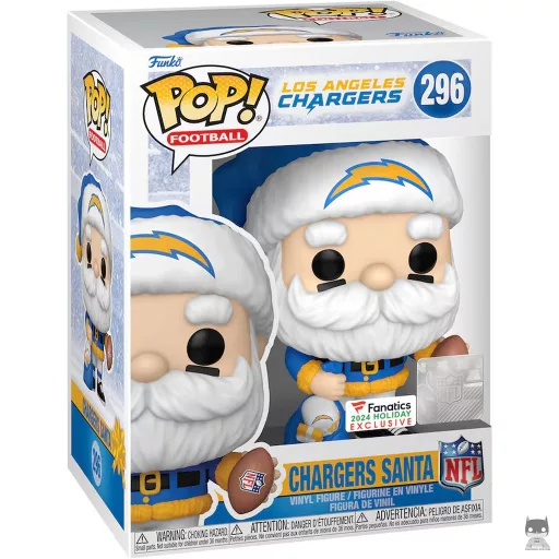 Figurine Funko POP Père Noël Los Angeles Chargers (Exclusive)