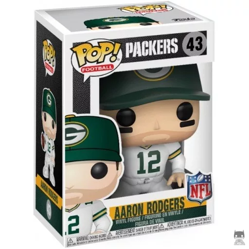 Figurine Funko POP Aaron Rodgers (Green Bay Color Rush) (NFL)