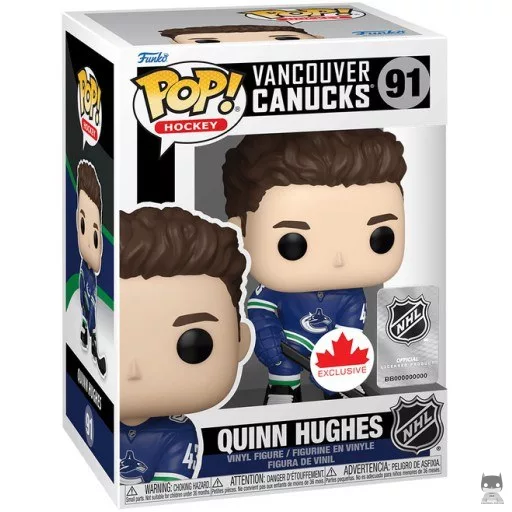 Figurine Funko POP Quinn Hughes (NHL : Ligue Nationale de Hockey)