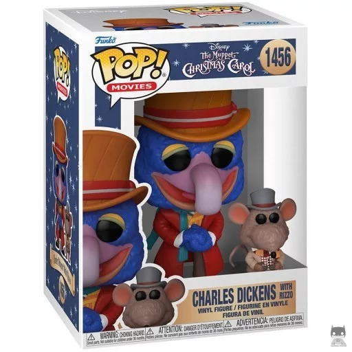 Figurine Funko POP Charles Dickens avec Rizzo (Noël chez les Muppets)