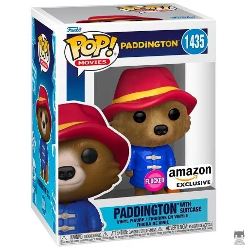 Figurine Funko POP Paddington avec Valise (Flocked) (Amazon)