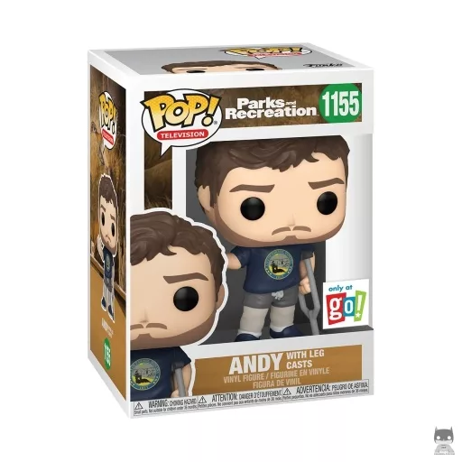 Figurine Funko POP Andy avec Béquille (Andy Dwyer)