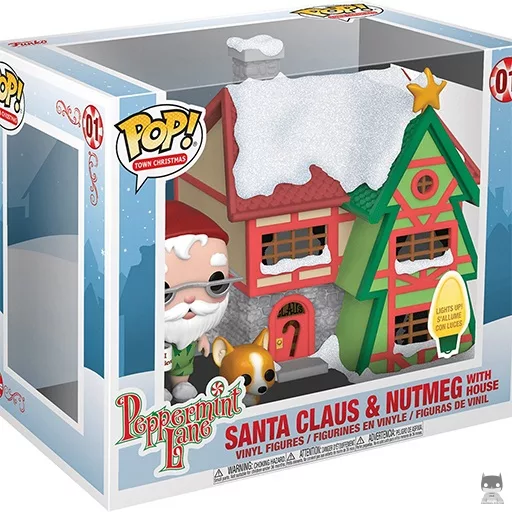 Figurine Funko POP Père Noël & Nutmeg devant sa maison (Pop! Vinyl)