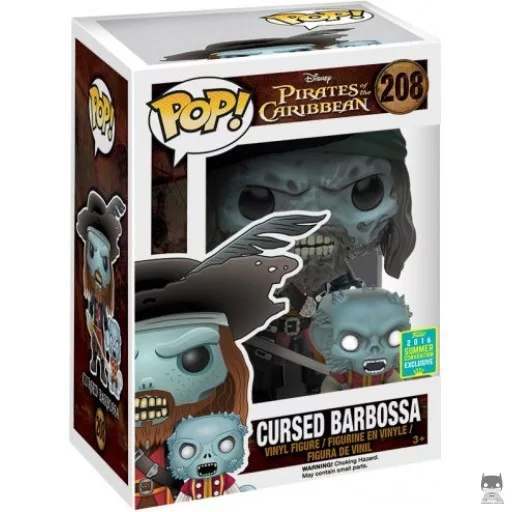 Figurine Funko POP Barbossa Maudit avec Singe (Pirates des Caraïbes)