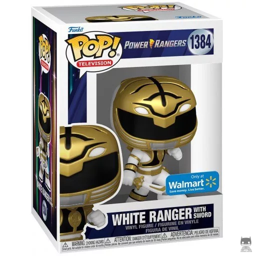 Figurine Funko POP Rangers Blanc avec Épée (Walmart)