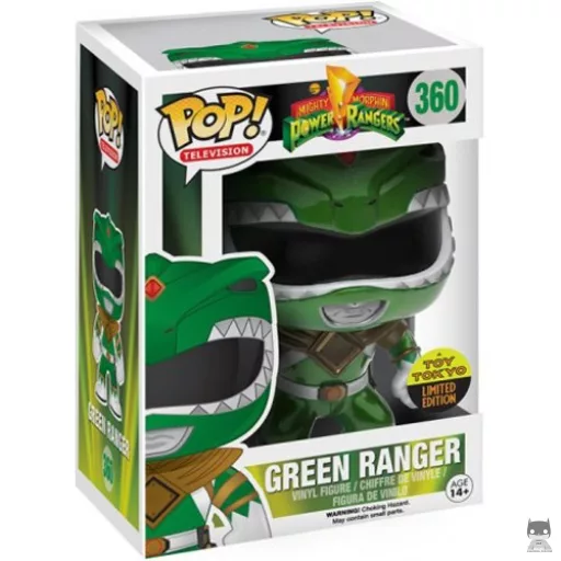 Figurine Funko POP Ranger Vert (Metallic) (Power Rangers)