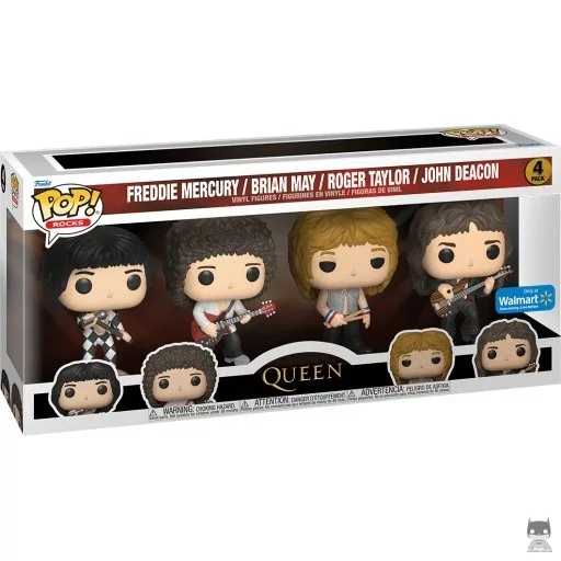 Figurine Funko POP Freddie Mercury, Brian May, Roger Taylor & John Deacon (Queen)
