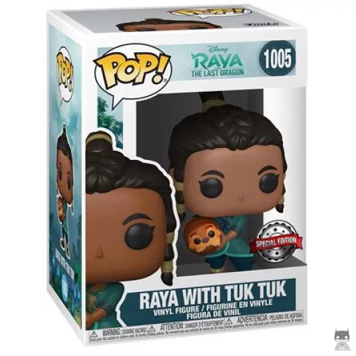 Figurine Funko POP Raya avec Tuk Tuk (Raya et le Dernier Dragon)