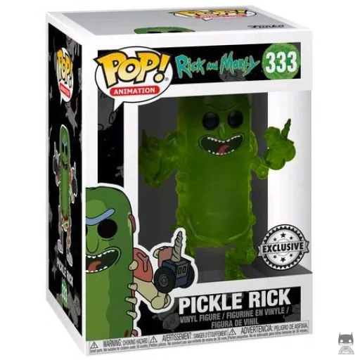 Figurine Funko POP Rick le Cornichon (Translucent) (F.Y.E)