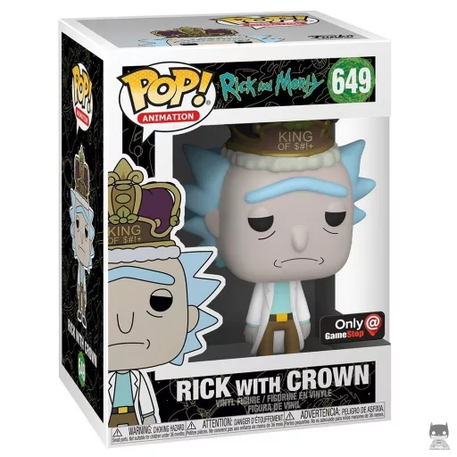 Figurine Funko POP Rick avec Couronne (GameStop)