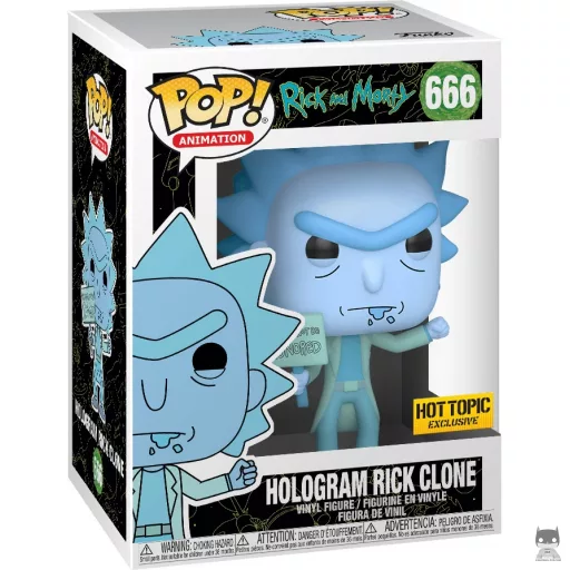 Figurine Funko POP Clone Rick Hologramme (Hot Topic)