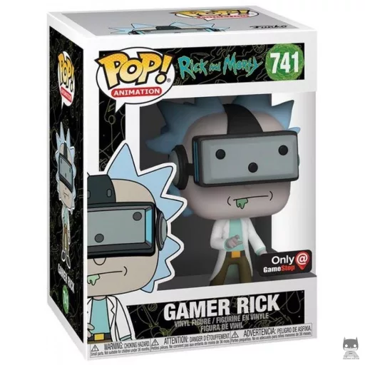Figurine Funko POP Rick Gamer (GameStop)