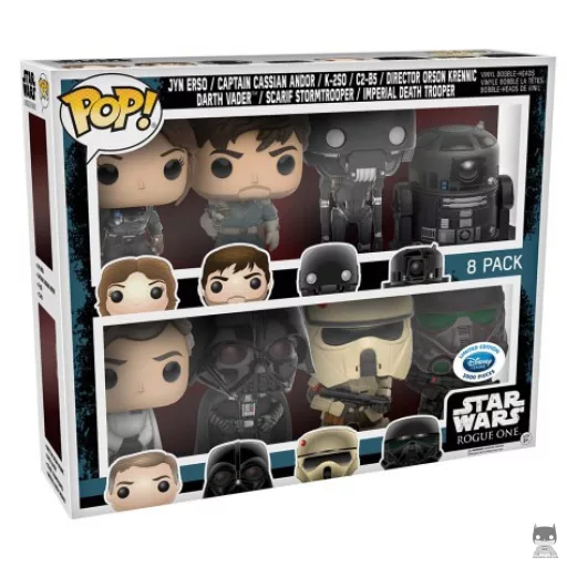 Figurine Funko POP Jyn Erso, Capitaine Cassian Andor, K-250, C2-B5, Directeur Orson Krennic, Dark Vador, Scarf Stormtrooper & Imperial Death Trooper (Pop! Vinyl)
