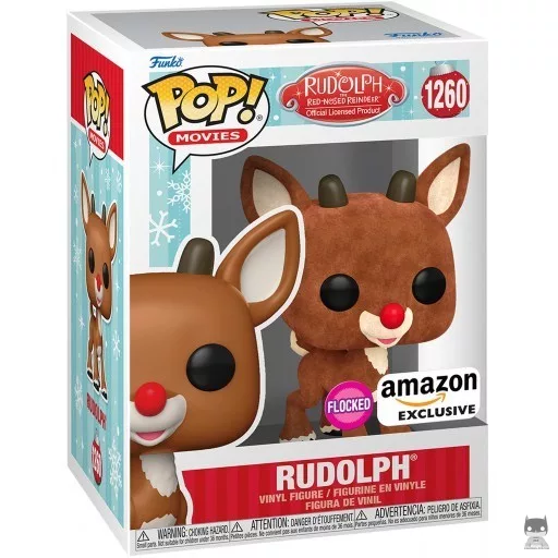 Figurine Funko POP Rudolph (Flocked) (Rudolphe le renne au nez rouge)