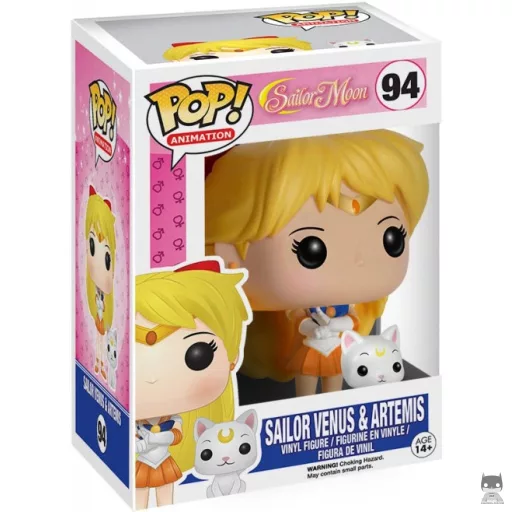 Figurine Funko POP Sailor Venus avec Artemis (Sailor Moon)