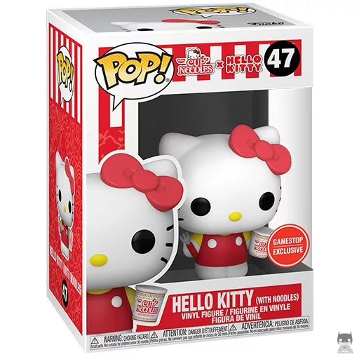 Figurine Funko POP Hello Kitty avec des Nouilles et Fourchette (Exclusive)