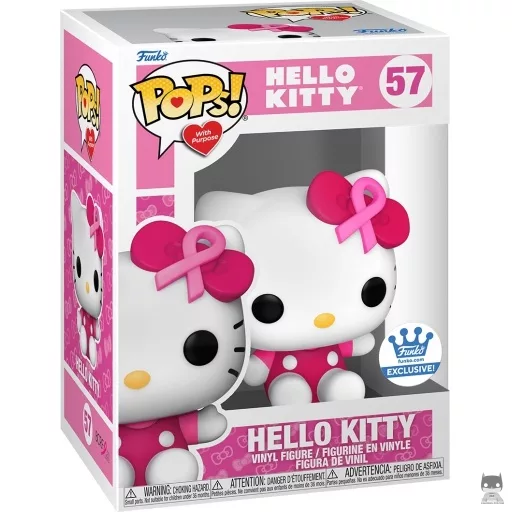 Figurine Funko POP Hello Kitty (Sensibilisation au cancer du sein) (Exclusive)