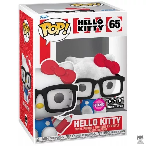 Figurine Funko POP Hello Kitty avec lunettes (Flocked) (Pop! Vinyl)