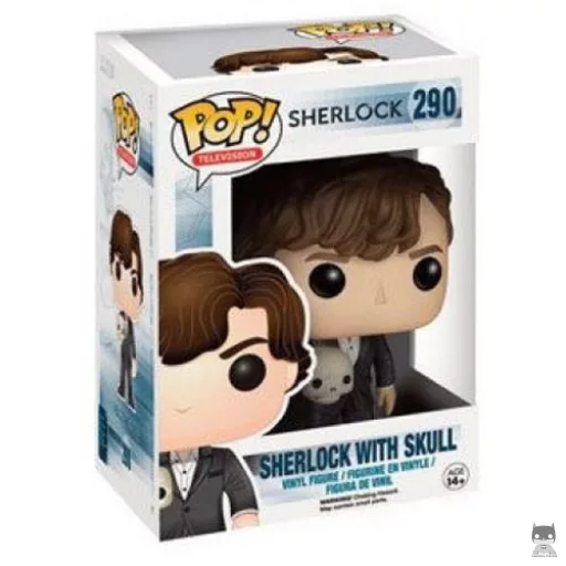 Figurine Funko POP Sherlock Holmes (avec Tête de mort) (Sherlock)