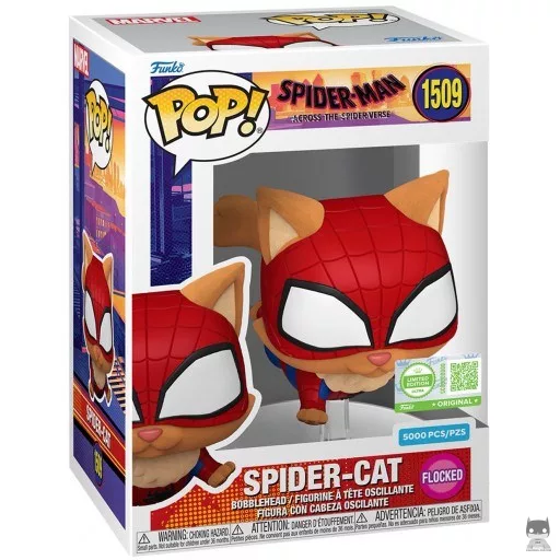 Figurine Funko POP Spider-Chat (Flocked) (Spider-Man : Across the Spider-Verse)