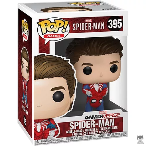Figurine Funko POP Spider-Man (Araignée Blanche Sans Masque) (Bobble head)