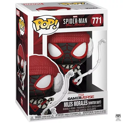 Figurine Funko POP Miles Morales (Costume Hiver) (Bobble head)