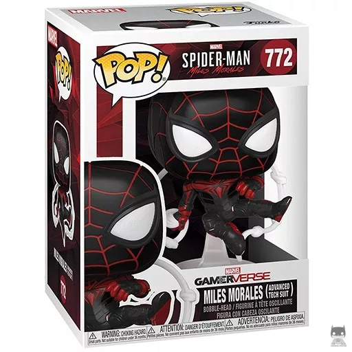 Figurine Funko POP Miles Morales (Costume High-Tech) (Bobble head)
