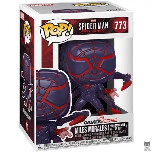 Figurine Funko POP Miles Morales (Costume en Matière Programmable) (Glow in the Dark)