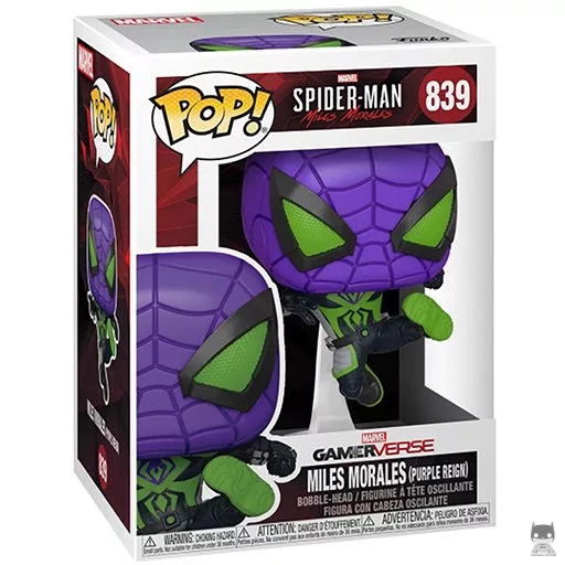 Figurine Funko POP Miles Morales (Costume Menace) (Metallic) (Metallic)
