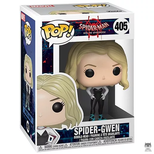 Figurine Funko POP Spider-Gwen dans le Spider-Verse (Bobble head)