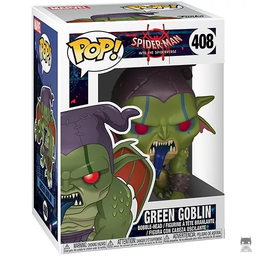 Figurine Funko POP Green Goblin dans le Spider-Verse (Bobble head)
