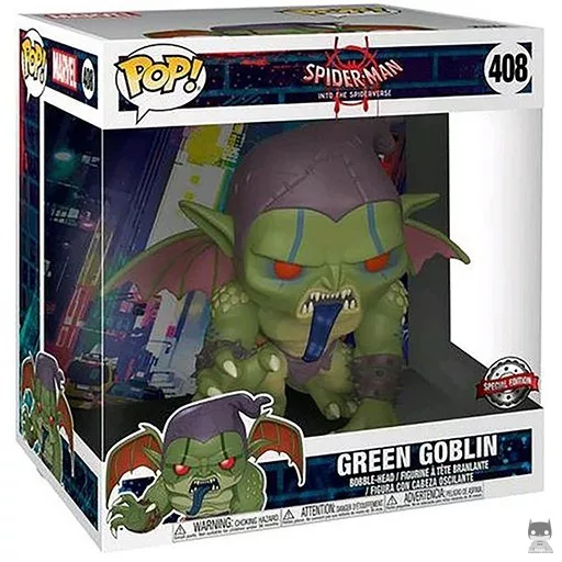 Figurine Funko POP Green Goblin dans le Spider-Verse (Supersized) (Spider-Man : New Generation)